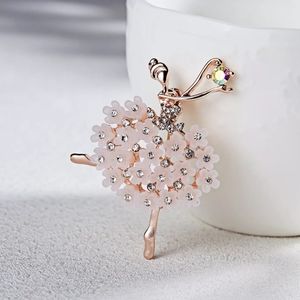 NWT. Crystals  Dancer Brooch. 4.5 x 5.5cm